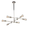 Lustre Tribeca argenté à 6 ampoules