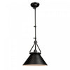 Luminaire suspendu de style applique murale Brydon noir à 1 ampoule