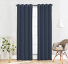 Paire de panneaux de rideaux bleus à oeillets Offaly - 54x95