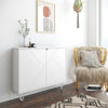Armoire décorative Nordika à 2 portes - blanche