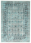 Carpette Awena turquoise 5 pi 3 po x 7 pi 7 po