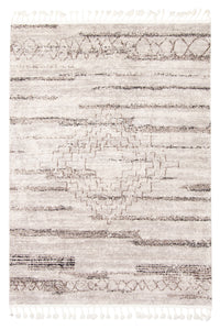 Carpette Vera Aztec ivoiregrise - 5 pi 2 po x 7 pi 5 po