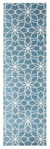 Carpette Terali turquoise lavable à la machine - 2 pi 6 po x 8 pi 0 po