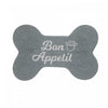 Tapis de plancher pour animaux « Bon appétit » en forme d’os en coton tressé