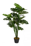 Monstera artificiel de 47 po en pot noir