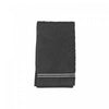 Essuie-mains brodé luxueux 16 x 27 noir - ensemble de 6 serviettes