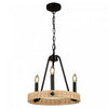 Lustre Perris noir à 3 ampoules