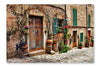 Charming Streets Of Old Mediterranean Towns 24 po x 36 po : Cadre d'art mural et panneau de tissu
