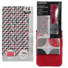 Ensemble 14 pièces en CAV/E à motif de maillon de chaîne avec rideau de douche à 12 crochets et tapis de salle de bain