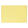 Napperon jaune en chambray côtelé - ensemble de 12