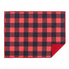 Tapis d’égouttage en microfibre à point à carreaux rouge