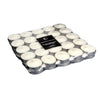 Paquet de 50 bougies chauffe-plats blanches non parfumées