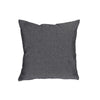 Coussin noir en chambray avec fermeture à glissière - ensemble de 2 coussins