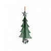 Ornement sapin 3D avec clochette 10,25 po en métal - ensemble de 4 ornements de Noël