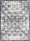 Carpette Electra couleur pétrole-argent - 3 pi 11 pox 5 pi 7 po