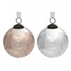 4 ornements de 4 po en verre de couleur bronze ou mercure avec feuilles embossées - ensemble de 4 ornements de Noël
