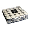 Paquet de 100 bougies chauffe-plats blanches non parfumées