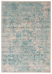 Carpette Corinne turquoise 5 pi 3 po x 7 pi 7 po