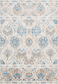 Carpette Shi Flora bleue 3 x 5