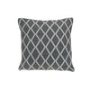 Coussin côtelé gris à motif de diamants - ensemble de 2