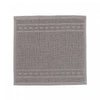 Débarbouillette nattée gris clair 12 x 12 - ensemble de 6 serviettes