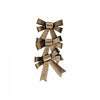 3 boucles brillantes dorées - ensemble de 6 articles d’emballage-cadeau
