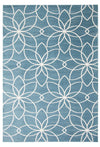 Carpette Terali turquoise lavable à la machine - 3 pi 0 po x 5 pi 0 po