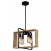 Luminaire suspendu Perris noir à 4 ampoules