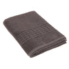 Serviette de bain nattée gris anthracite 30 x 60 - ensemble de 2 serviettes