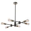 Lustre Tribeca noir à 6 ampoules