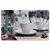 Napperon en plastique d’inspiration « Pause-café » - ensemble de 12