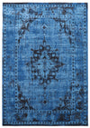 Carpette Chenta bleue 5 pi 3 po x 7 pi 7 po