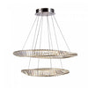 Lustre Stella nickel satiné à DEL de 90 W