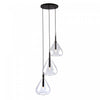 Luminaire suspendu Conic noir à 3 ampoules