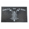 Tapis de plancher « Born to Ride » en caoutchouc