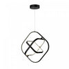 Luminaire suspendu carré Sienna noir à DEL de 30 W