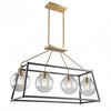 Luminaire suspendu de style cage Bridgetown à 4 ampoules