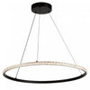 Luminaire suspendu Nova noir à DEL de 30 W