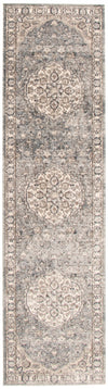 Carpette Octavian Tabriz bleu-ivoire - 2 pi 7 pox 8 pi 2 po