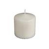 Chandelle pilier blanche non parfumée de 2,75 po x 3 po - ensemble de 2 chandelles