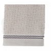 Débarbouillette brodée luxueuse 12 x 12 taupe - ensemble de 6 serviettes