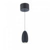 Luminaire suspendu Royal Pearl noir à DEL intégrées