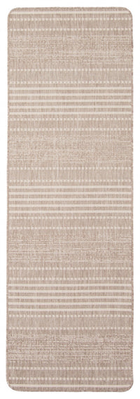 Carpette Wileen taupe - 2 pi 2 po x 6 pi 7 po