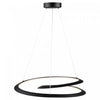 Luminaire suspendu Ara noir à DEL de 30 W