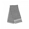 Essuie-mains brodé luxueux 16 x 27 gris clair - ensemble de 6 serviettes
