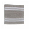 Débarbouillette gris clair 12 x 12 de luxe - ensemble de 6 serviettes