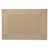 Napperon de couleur naturelle en vinyle de style classique - ensemble de 12