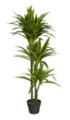 Dracaena artificiel de 47 po en pot noir