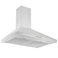 Hotte de cuisinière murale de style pyramidal convertible Ancona de 30 po - AN-1136