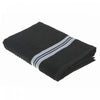 Serviette de bain noire 27 x 50 de luxe - ensemble de 2 serviettes